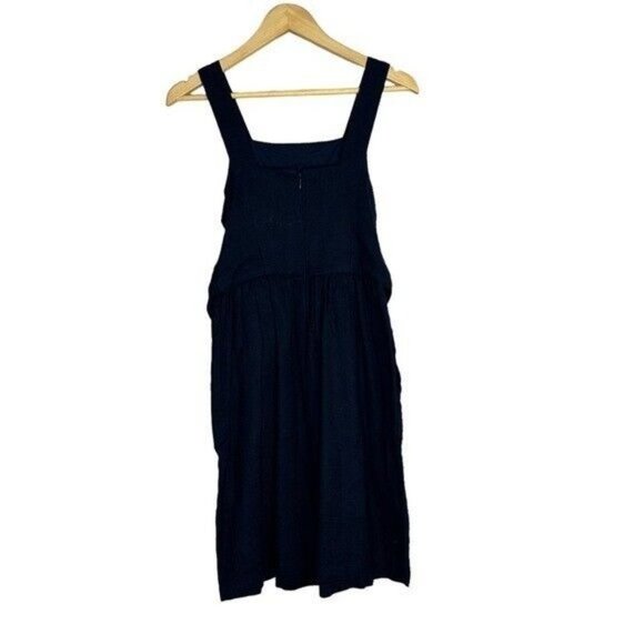 LOFT Outlet Navy Blue Jumper Dress Pockets Sz 2 NEW - Picture 3 of 14
